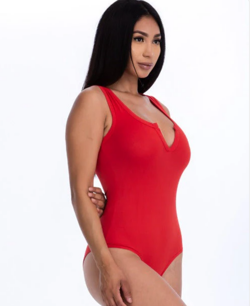 Split Neckline Bodysuit 2706