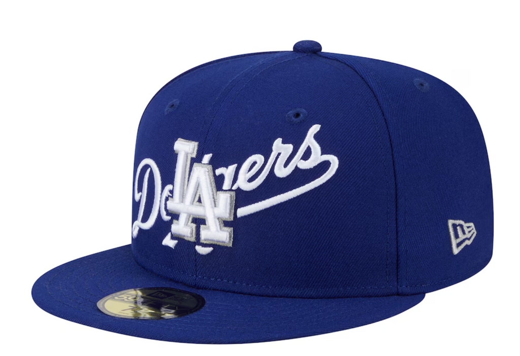 LA Dodgers Overlap Fitted Cap