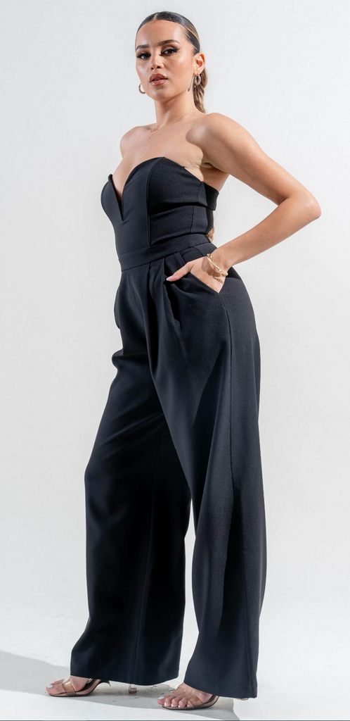 Sweetheart Wide Leg Jumpsuit 11249