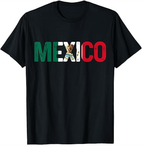 Mexico Flag Design Tee