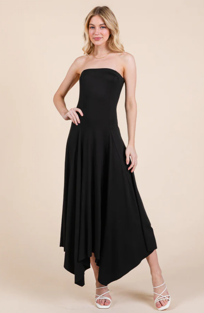 Tube Top Flare Dress 54792