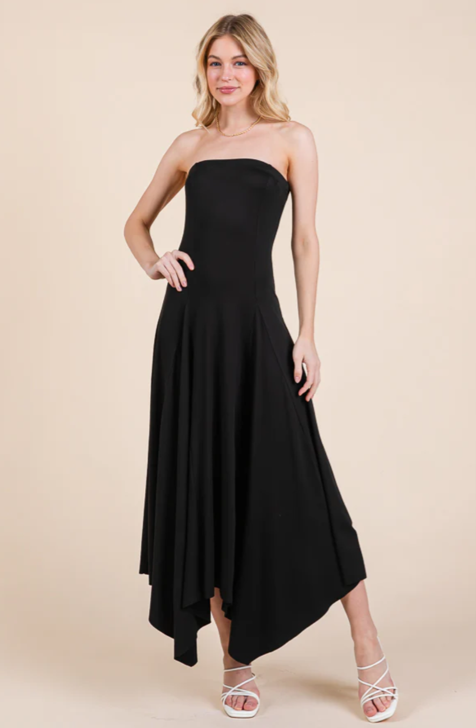 tube flare dress Tube Top Flare Dress in LILAC