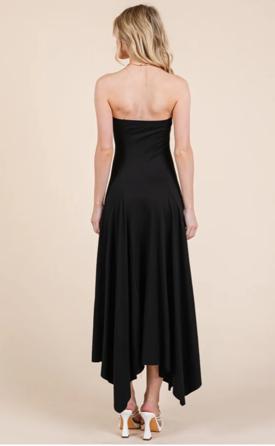 Tube Top Flare Dress 54792 Black / Medium Tube Top Flare Dress 54792 Black / Medium