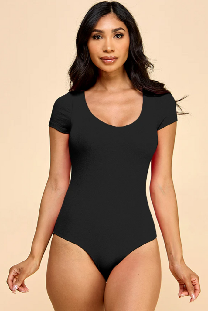 V-Neck Double Layered Bodysuit 52484