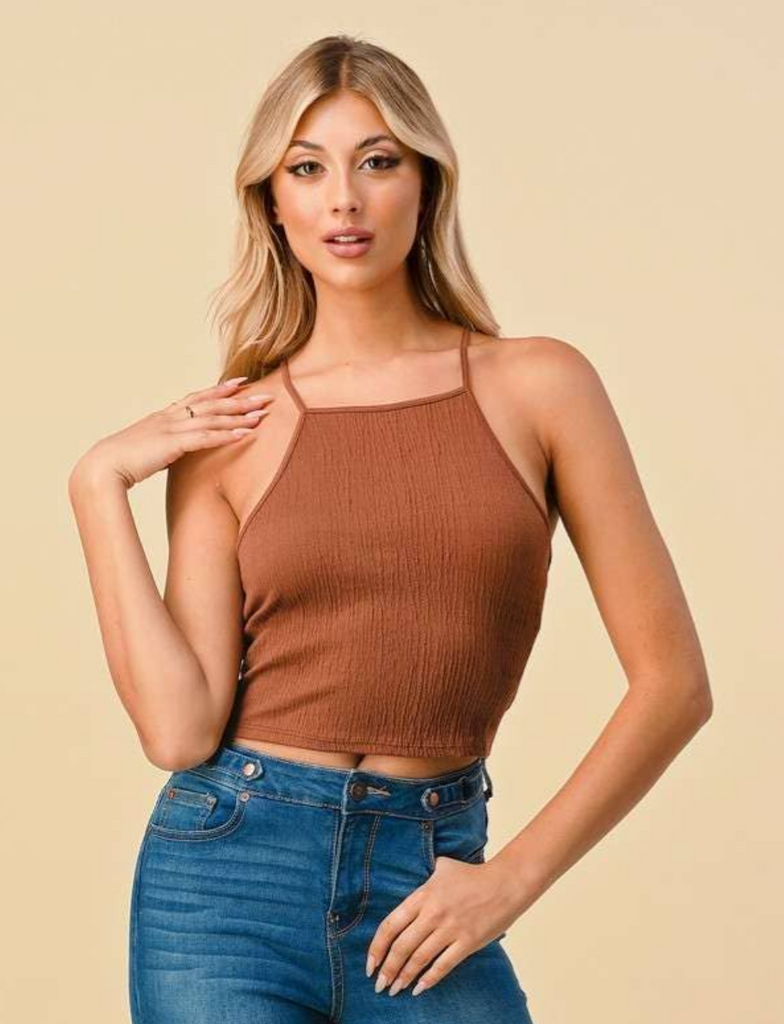 Textured Smocked Knit Cami 43828