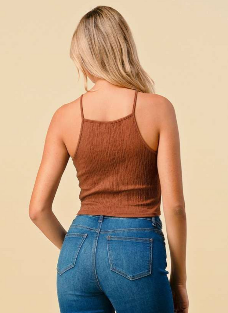 Textured Smocked Knit Cami 43828