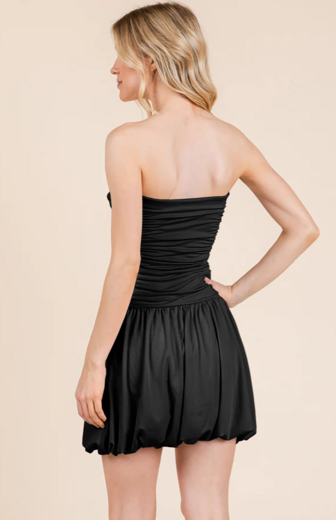 Balloon Tube Top Dress 53565