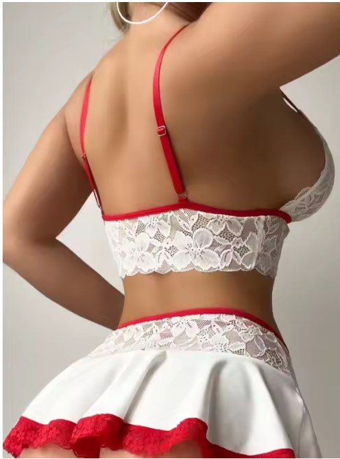 Lace Lingerie Set 3 pcs