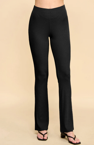 High Waist Shirred Back Detail Bootcut Pants 53820