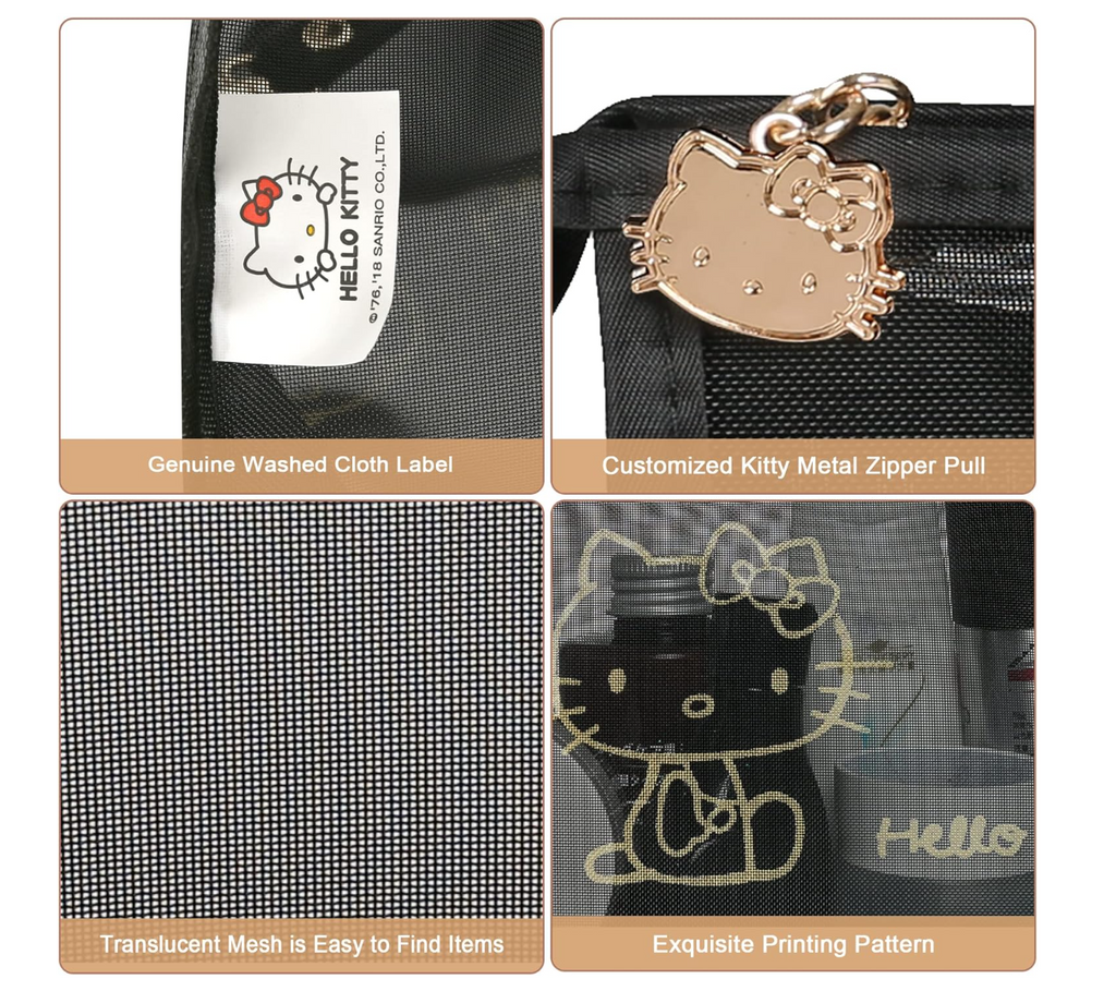Hello Kitty Cosmetic Mesh Bag