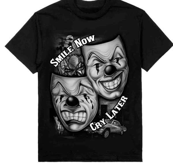 Smile Now Cry Later Rose Money Tee - Craze Fashion