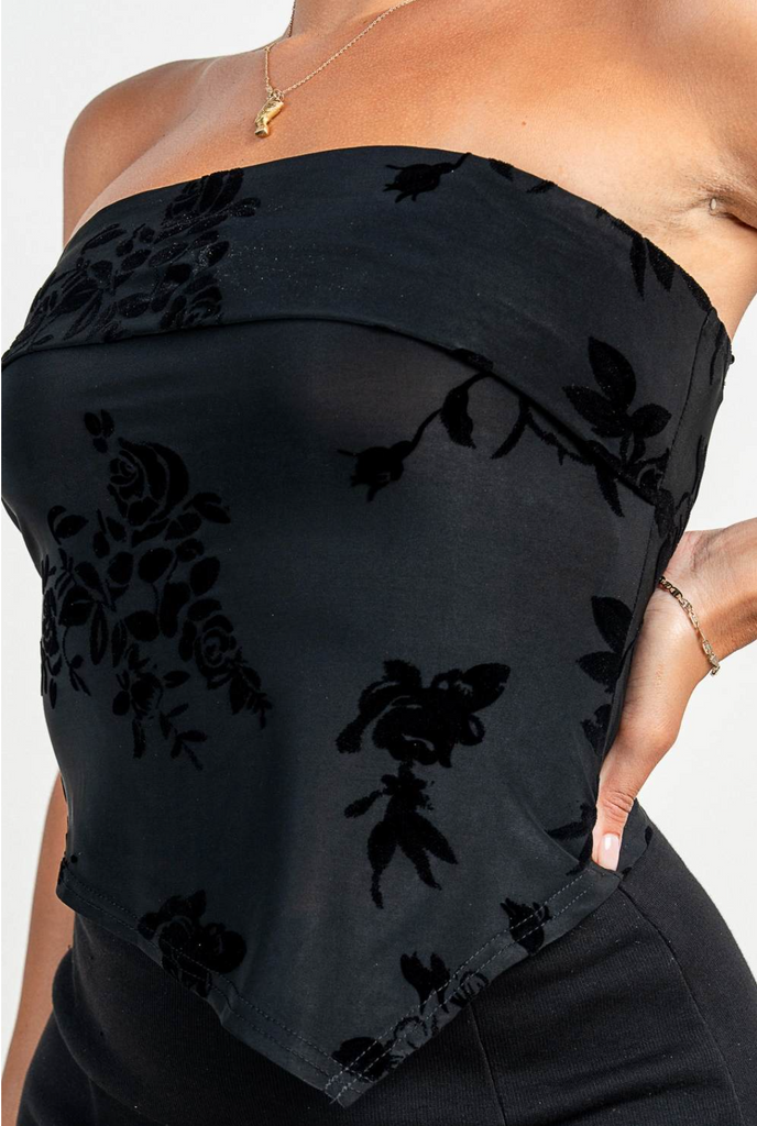 Asymmetrical Tube Top Privy 45534