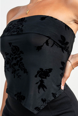 Asymmetrical Tube Top Privy 45534