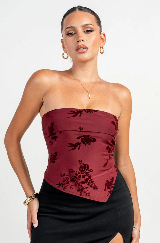 Asymmetrical Tube Top Privy 45534