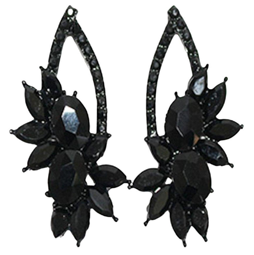 Crystal Rhinestone Cluster Earrings