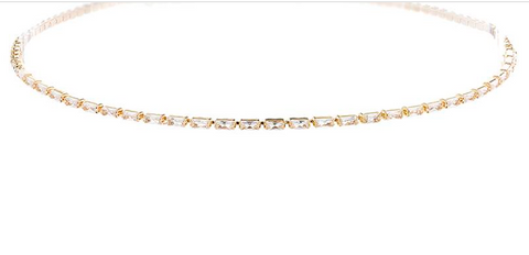 Crystal Baguette Choker