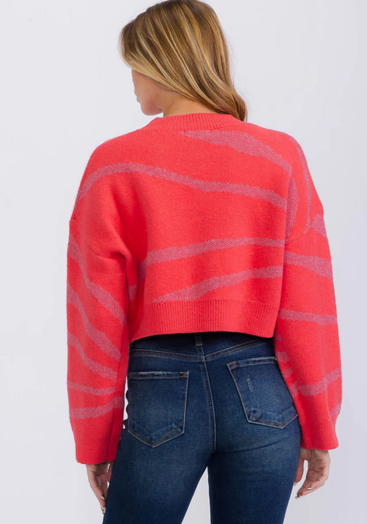 Color Block Striped Pullover Sweater 10761