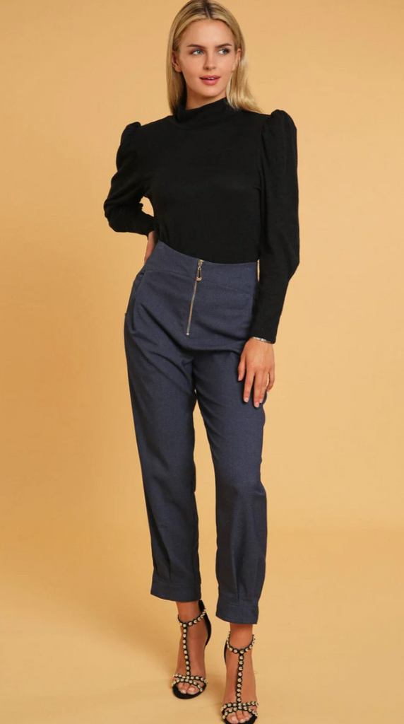 Long Sleeve Turtle Neck Blouse 10039