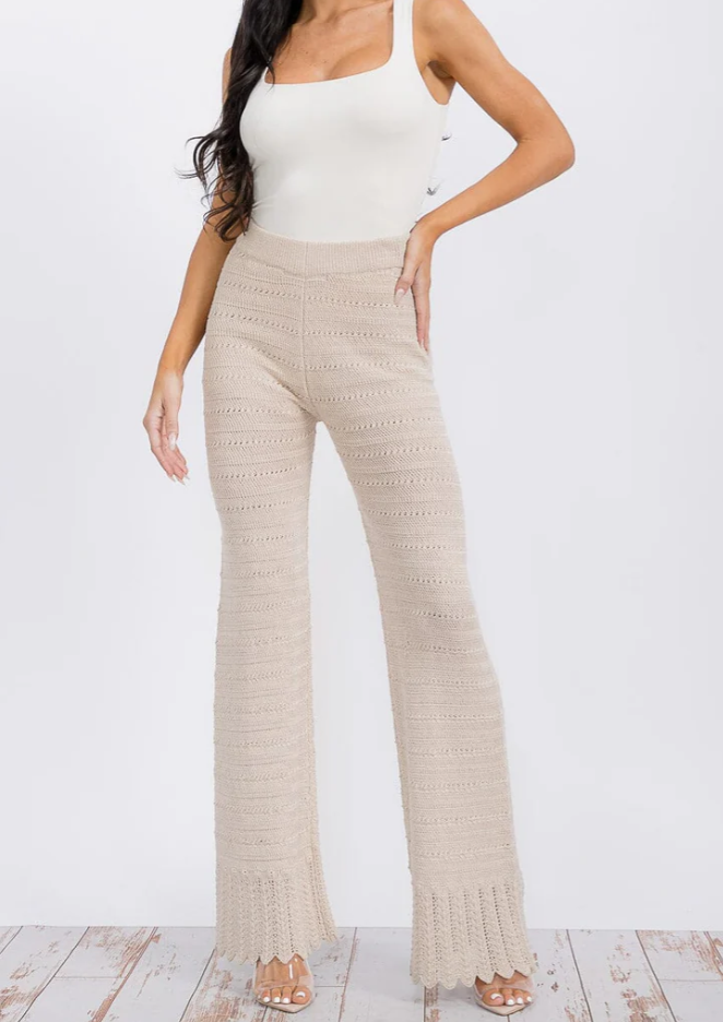 Wide Leg Knit Pants 5155