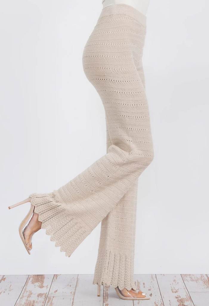 Wide Leg Knit Pants 5155