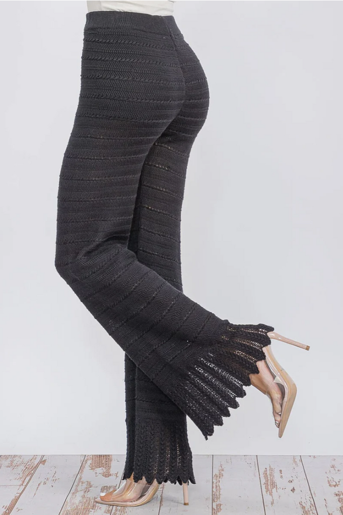 Wide Leg Knit Pants 5155