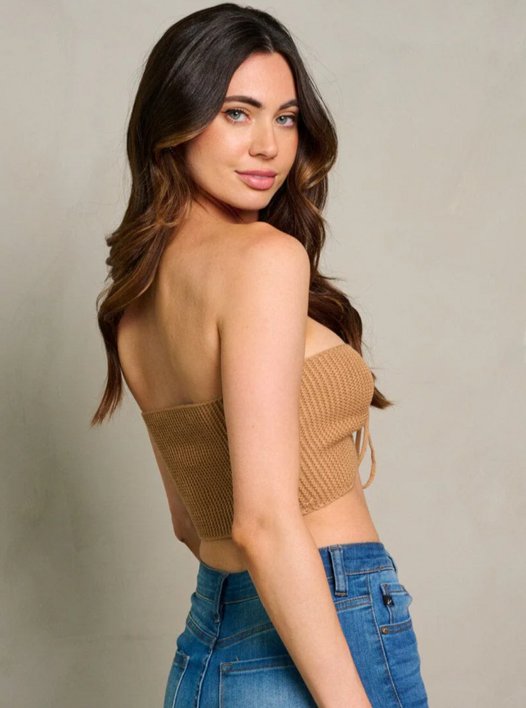 Knitted Cropped Tube Top 746