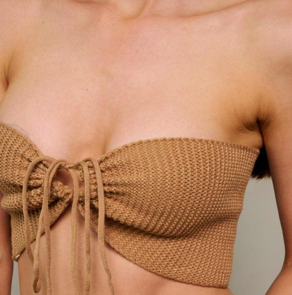 Knitted Cropped Tube Top 746