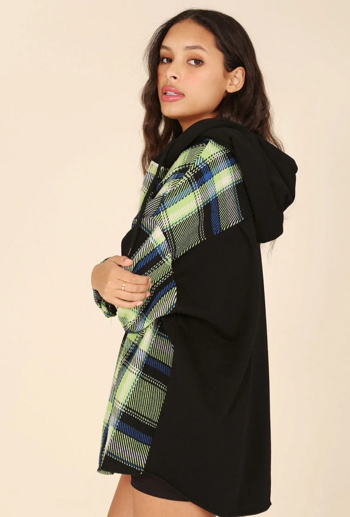 Plaid Oversized Jacket 27251