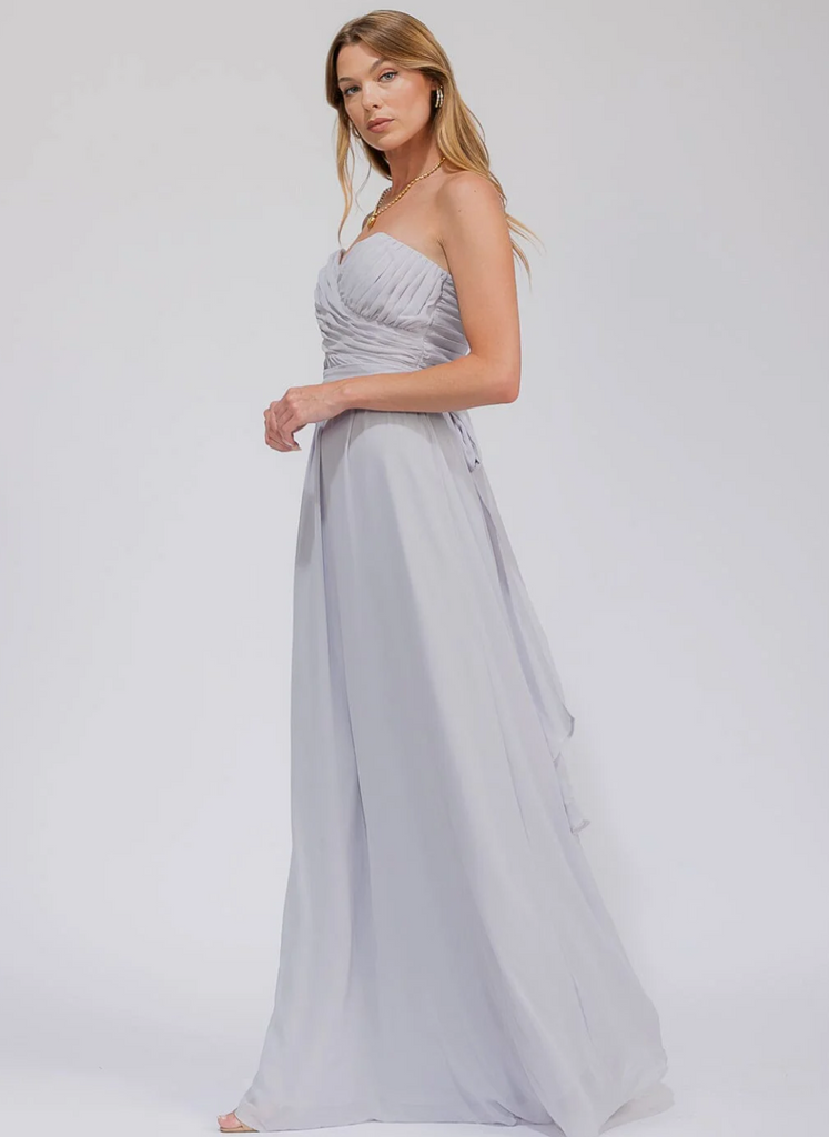 Self Tie Maxi Gown Dress 2001