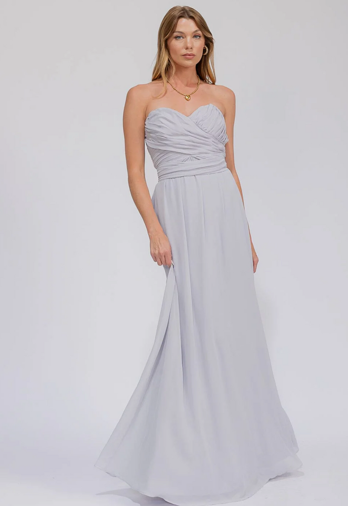 Self Tie Maxi Gown Dress 2001