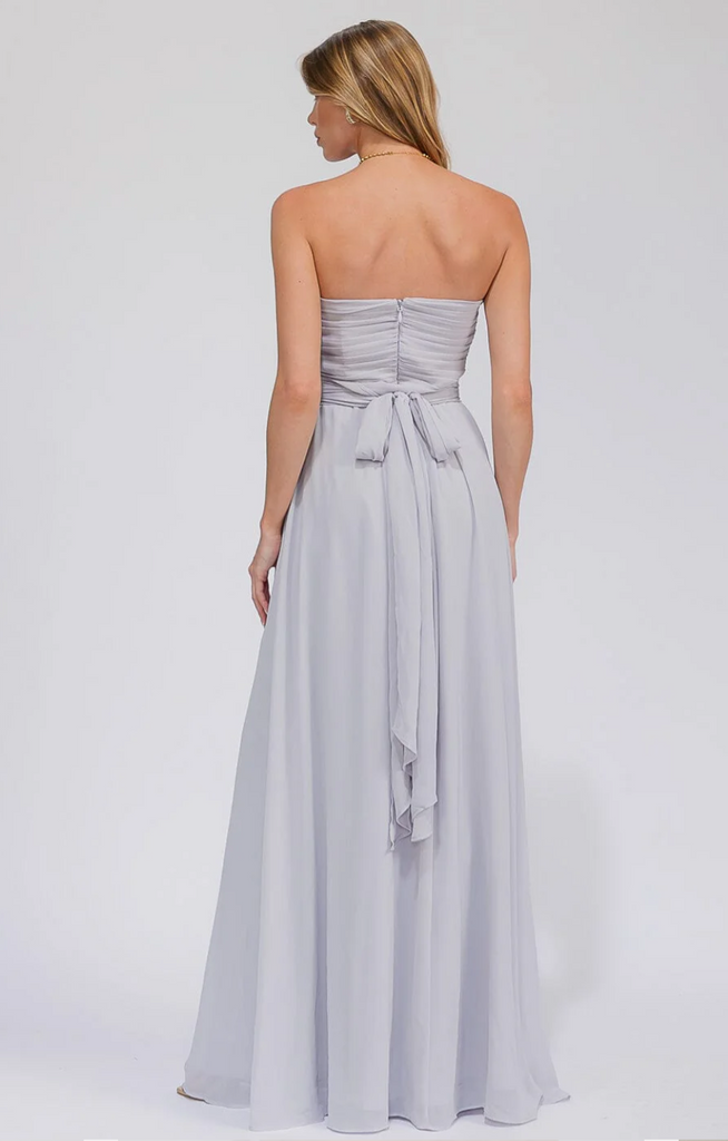 Self Tie Maxi Gown Dress 2001