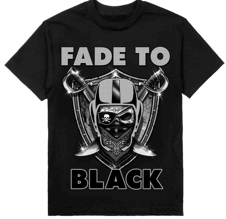 Raiders Fade To Black Tee