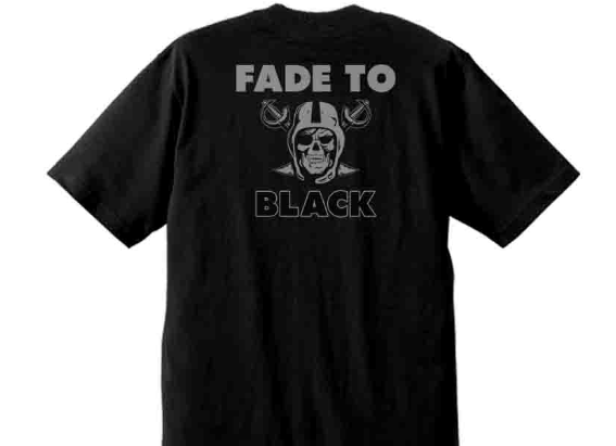 Raiders Fade To Black Tee