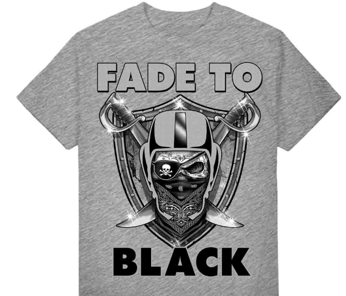 Raiders Fade To Black Tee