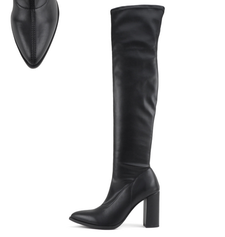 Ladder Thigh High Boots