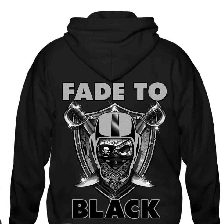 LV Raiders Fade To Black Hoody