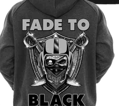 LV Raiders Fade To Black Hoody