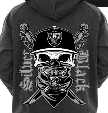 LV Raiders Silver & Black One Nation Hoody
