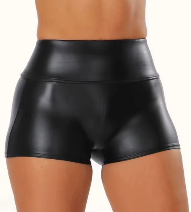 Faux Leather Shorts