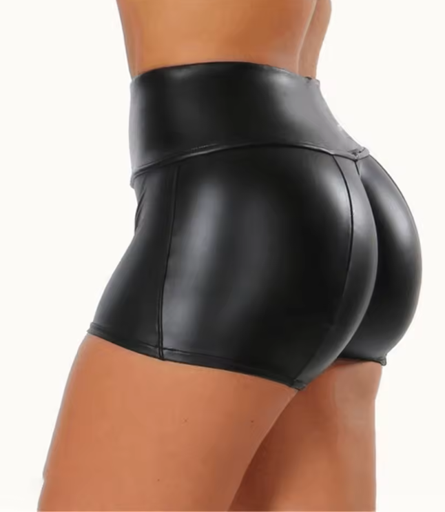 Faux Leather Shorts