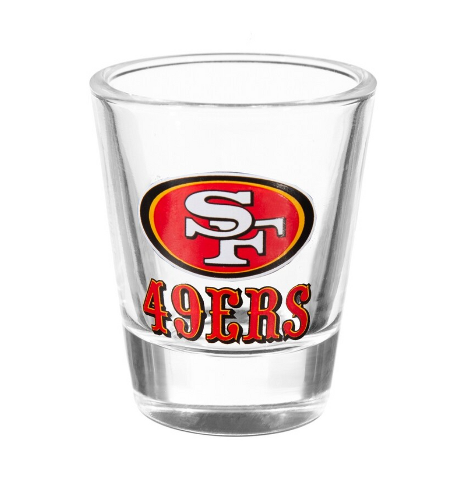 SF 49ers Ceramic Shot Glasses 4 Pieces