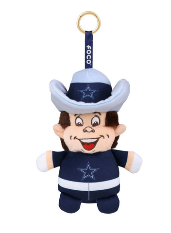 Cowboys Plush Team Mascot Charm Keychain