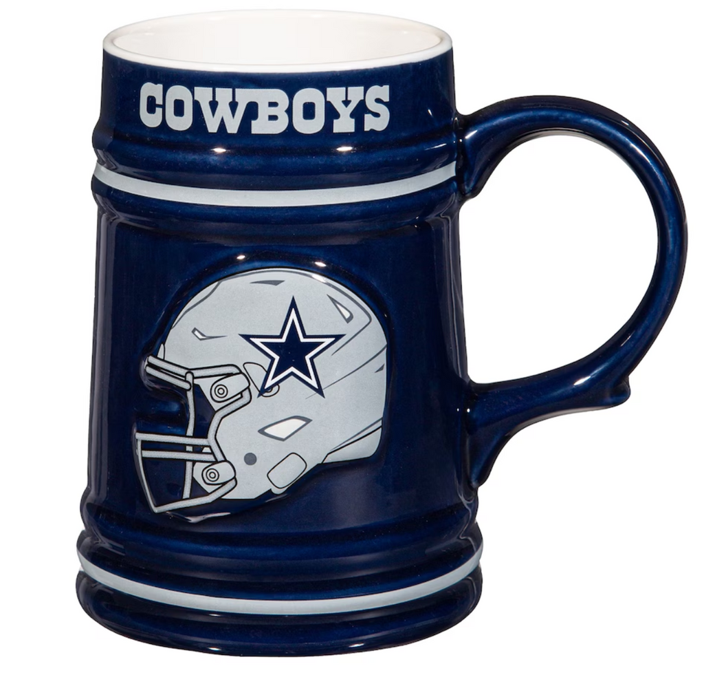 Dallas Cowboys Ceramic Stein Cup 24oz