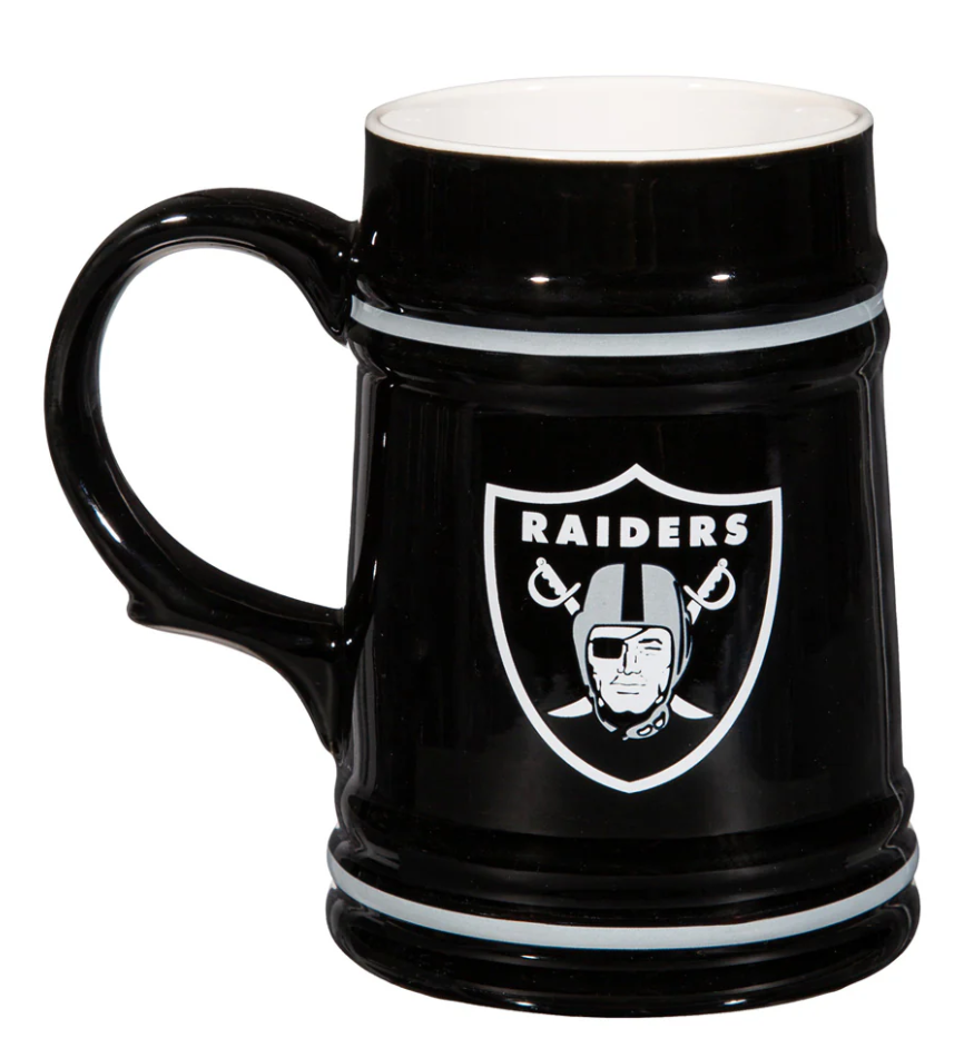 LV Raiders Ceramic Stein Cup 24oz
