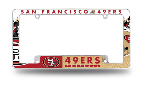 SF 49ers Color Splash License Plate Frame