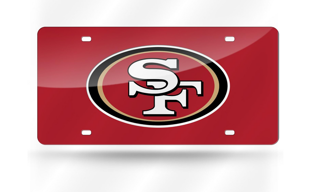 SF 49ers Red Logo License Plate Cover
