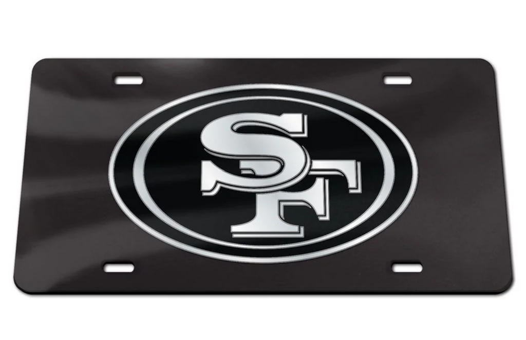 SF 49ers Silver Logo License Plate Cover