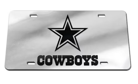 Cowboys Chrome Logo License Plate Cover