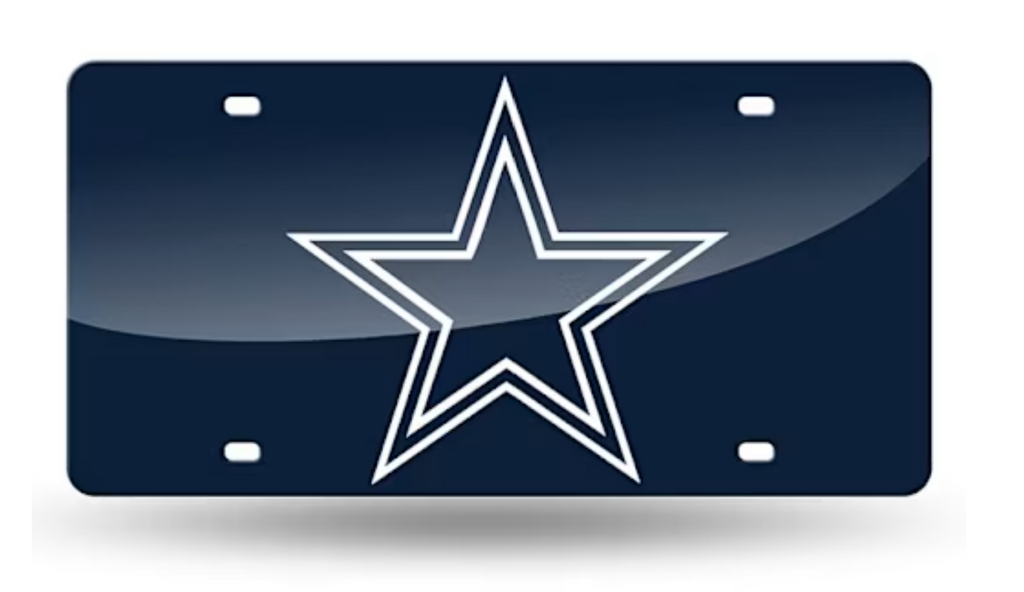 Cowboys Navy Logo License Plate Cover