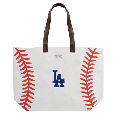 LA Dodgers Baseball Tote Bag